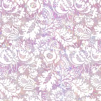 Pink nature holographic pattern remix from artwork by William Morris