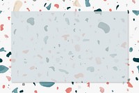 Terrazzo seamless pattern frame vector with text space