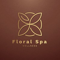 Editable spa logo template vector for health and wellness