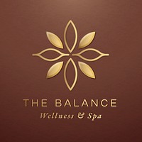 Editable spa logo template vector for health and wellness