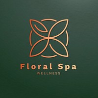 Editable spa logo template vector for health and wellness