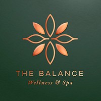 Editable spa logo template vector for health and wellness