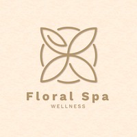 Editable spa logo template vector for health and wellness