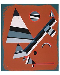 Wassily Kandinsky poster, famous abstract art Gris painting (1931). Original from The National Gallery of Denmark. Digitally enhanced by rawpixel.