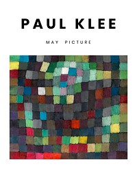 Paul Klee printable poster, famous May Picture abstract painting (1925). Original from The MET Museum. Digitally enhanced by rawpixel.