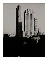 Alfred Stieglitz poster, vintage photography, New York from the Shelton (1935). Original from the Saint Louis Art Museum. Digitally enhanced by rawpixel.