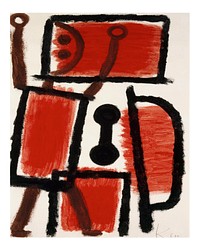 Paul Klee poster, printable Locksmith painting (1940). Original from the Kunstmuseum Basel Museum. Digitally enhanced by rawpixel.
