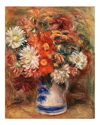 Pierre-Auguste Renoir poster Bouquet (1919). Original from Barnes Foundation. Digitally enhanced by rawpixel.