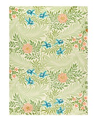 William Morris poster, vintage Larkspur pattern wall decor (1874). Original from The Smithsonian Institution. Digitally enhanced by rawpixel.