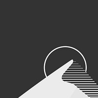 Black sunset mountain background vector aesthetic