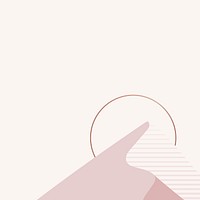 Pink gold mountain background vector aesthetic