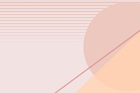 Moon geometric scenery background vector in pastel pink and orange