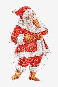 Sparkle Santa Claus Christmas illustration