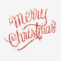 Merry Christmas message hand drawn