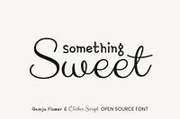 Gamja Flower & Clicker Script open source font by YoonDesign Inc and Astigmatic