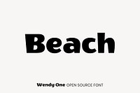 Wendy One open source font by Alejandro Inler