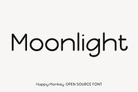 Happy Monkey open source font by Brenda Gallo