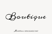 Meddon open source font by Vernon Adams 