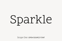 Scope One open source font by Dalton Maag