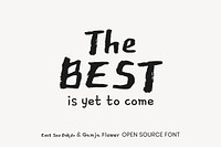 East Sea Dokdo & Gamja Flower open source font by YoonDesign Inc