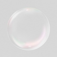 Holographic bubble frame, aesthetic graphic