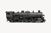 Black train clipart, vehicle illustration vector. Free public domain CC0 image.