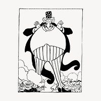 Uncle Sam clipart, American mascot illustration vector. Free public domain CC0 image.