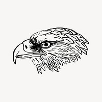 Snake eagle drawing, vintage animal illustration vector. Free public domain CC0 image.