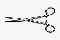 Pliers tool clipart, vintage hand drawn vector. Free public domain CC0 image.