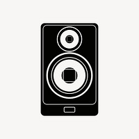 Speaker clipart, drawing illustration vector. Free public domain CC0 image.