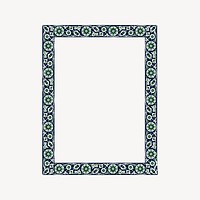 Persian frame clipart, drawing illustration vector. Free public domain CC0 image.