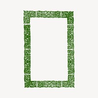 Decorative frame collage element, drawing illustration vector. Free public domain CC0 image.