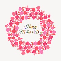 Happy Mother's Day clipart, Spring illustration vector. Free public domain CC0 image