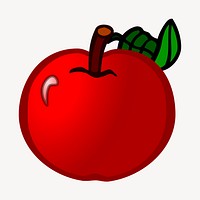 Apple, fruit illustration. Free public domain CC0 image
