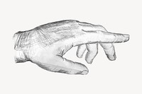 Hand clipart, body part illustration psd. Free public domain CC0 image