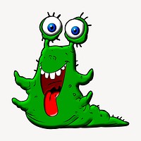 Monster clipart, illustration vector. Free public domain CC0 image.