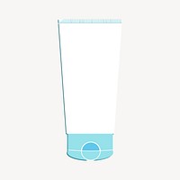 Cream bottle clipart, care equipment illustration vector. Free public domain CC0 image