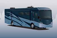 Bus clipart, vehicle illustration vector. Free public domain CC0 image