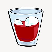 Cocktail clipart, drinks illustration vector. Free public domain CC0 image