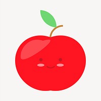 Apple clipart, illustration vector. Free public domain CC0 image.