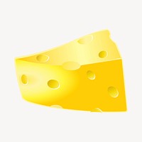 Cheese clipart, food illustration vector. Free public domain CC0 image