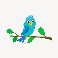 Bird clipart, animal illustration vector. Free public domain CC0 image