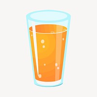 Orange juice clipart, drinks illustration vector. Free public domain CC0 image