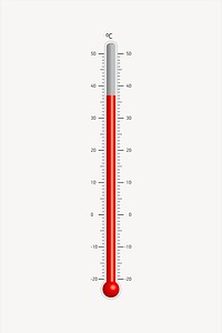 Thermometer clipart, illustration vector. Free public domain CC0 image.