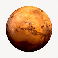 Planet Mars, galaxy illustration. Free public domain CC0 image