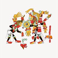 Mixtec culture clipart vector. Free public domain CC0 image