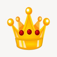 King crown clipart, monarch illustration psd. Free public domain CC0 image.