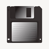 Floppy disk collage element vector. Free public domain CC0 image.