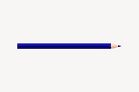 Dark blue pencil clipart, stationery illustration psd. Free public domain CC0 image.