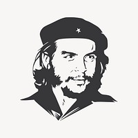 Che Guevara collage element vector. Free public domain CC0 image.